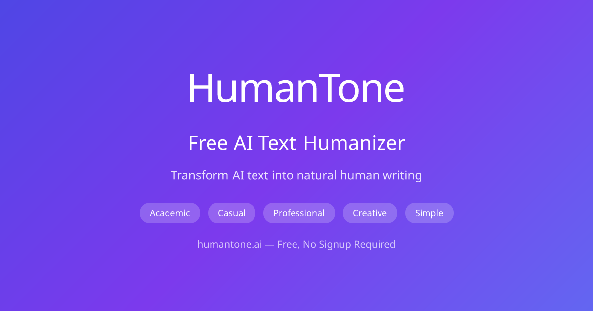 Free AI Humanizer