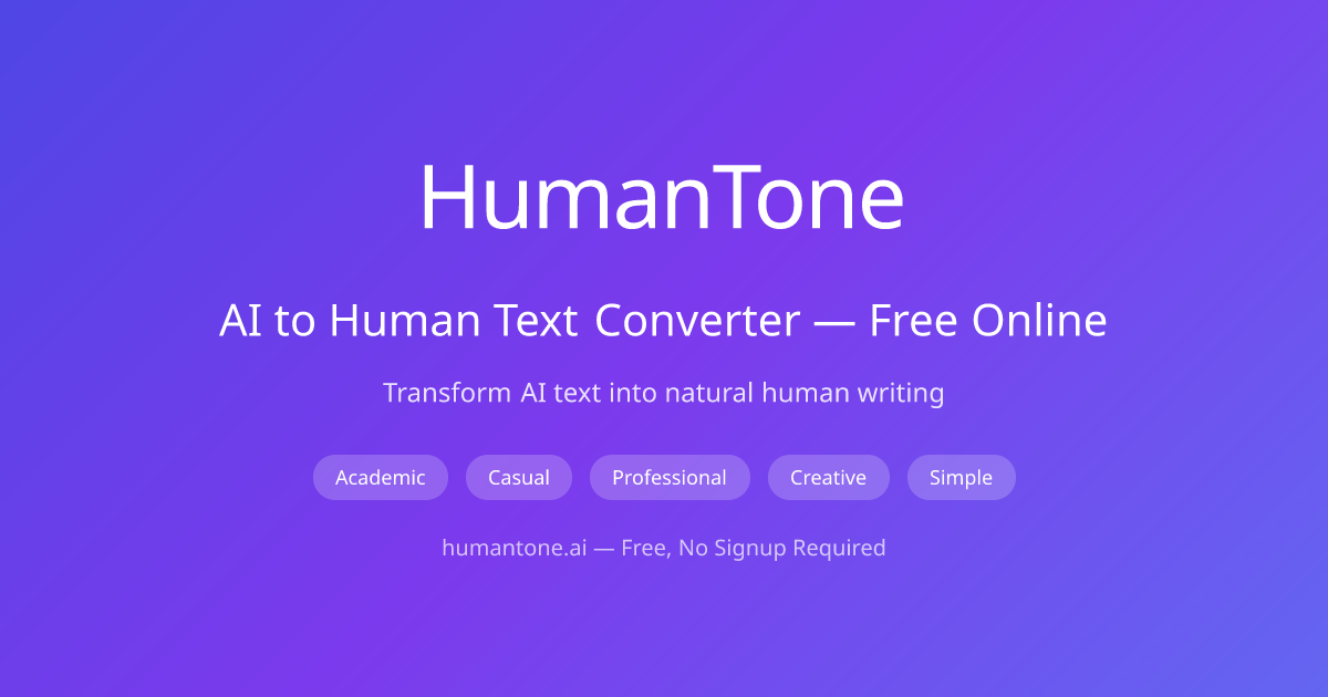 AI to Human Text Converter — Free Online